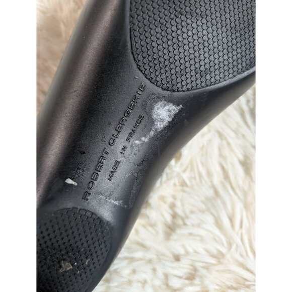 Robert Clergerie Paris Black Felt Slip-On Mules Platform Sole Shoes Size 39 - Picture 11 of 11